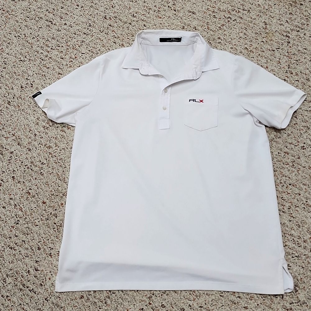 Ralph Lauren white Large shirt sleeve polo shirt